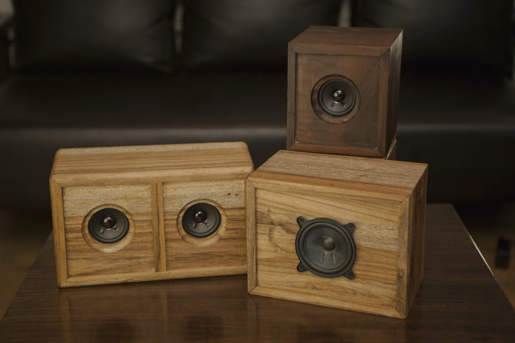 wood speakers hand made